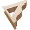 Ekena Millwork 7 1/2-in W x 26-in D x 26-in H Funston Slat Rough Cedar Woodgrain TimberThane Outlooker, Primed Tan OUTUR075X26X26FST24RCPR - alternate 4